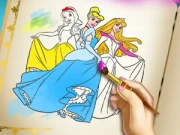 Princesses Coloring Book Online Dress-up Games on taptohit.com