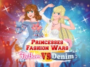 Princesses Fashion Wars Feathers VS Deni Online Dress-up Games on taptohit.com