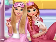 Princesses PJ Party Online Dress-up Games on taptohit.com