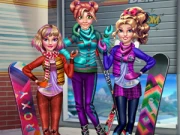 Princesses Winter Holiday Online Dress-up Games on taptohit.com
