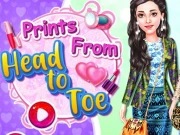 Prints From Head To Toe Online Dress-up Games on taptohit.com