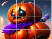 Pumpkinhead Tile Image Scramble Online puzzle Games on taptohit.com