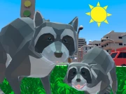Raccoon Adventure City Simulator 3D Online Adventure Games on taptohit.com