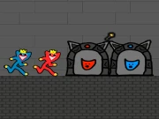 Red and Blue Stickman Huggy 2 Online two-player Games on taptohit.com