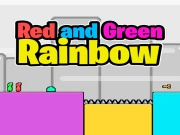 Red and Green Rainbow Online two-player Games on taptohit.com