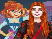 RedHaired Fairy Fantasy vs Reality Online Dress-up Games on taptohit.com
