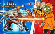 Robot Terminator T Rex Online battle Games on taptohit.com