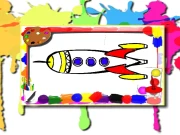 Rockets Coloring Book Online Art Games on taptohit.com