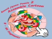 Round jigsaw Puzzle 2 - Assemble Cartoon Online puzzle Games on taptohit.com