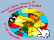 Round jigsaw Puzzle 2 - Assemble Fruits Online puzzle Games on taptohit.com