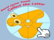 Round jigsaw Puzzle - Collect the Letter Online puzzle Games on taptohit.com