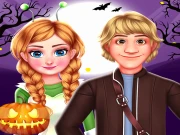 Royal Couple Halloween Party Online Dress-up Games on taptohit.com