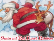 Santa and Red Nosed Reindeer Puzzle Online Puzzle Games on taptohit.com