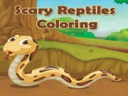 Scary Reptiles Coloring Online Art Games on taptohit.com