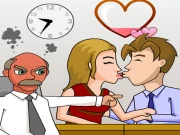 Secret Office Kissing Online Casual Games on taptohit.com