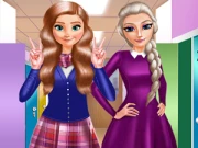 Sisters Back to School Online Dress-up Games on taptohit.com