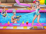 Sisters Pool Party Online Dress-up Games on taptohit.com