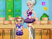Sisters School Day Online Dress-up Games on taptohit.com