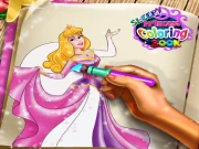 Sleepy Princess Coloring Book Online Dress-up Games on taptohit.com