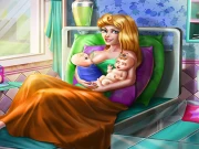 Sleepy Princess Twins Birth Online Dress-up Games on taptohit.com