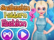Snakeskin Pattern Fashion Online Dress-up Games on taptohit.com