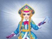 Snegurochka Russian Ice Princess Online Dress-up Games on taptohit.com