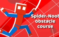 Spider-Noob Obstacle Course Online casual Games on taptohit.com