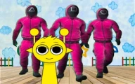 Sprunki in Squid Game Chamber Online escape Games on taptohit.com