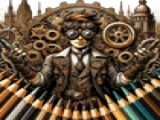 Steampunk Coloring Adventure Online kids Games on taptohit.com