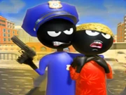 Stickman Police VS Gangsters Street Fight Online Battle Games on taptohit.com