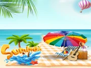 Summer Beach Slide Online Puzzle Games on taptohit.com