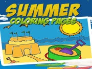 Summer Coloring Pages Online Art Games on taptohit.com