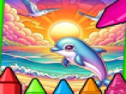 Sunset Beach Coloring Online coloring Games on taptohit.com