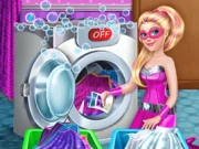 Superdoll Washing Capes Online Dress-up Games on taptohit.com