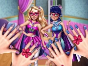 Superhero Princesses Nails Salon Online Care Games on taptohit.com