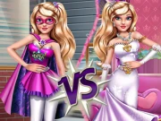 Superhero Vs Princess Online Dress-up Games on taptohit.com