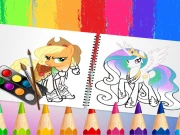 Sweet Pony Coloring Book Online Art Games on taptohit.com