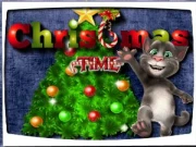 Talking Tom Christmas Time Online Dress-up Games on taptohit.com