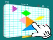 Tangram Collect the cat Online puzzle Games on taptohit.com