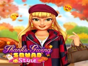 Thanksgiving Squad Style Online Dress-up Games on taptohit.com