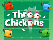 Three Chickens Online Match-3 Games on taptohit.com