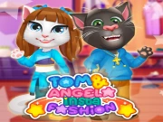 Tom and Angela Insta Fashion Online kids Games on taptohit.com