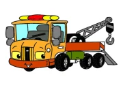 Tow Trucks Coloring Online Art Games on taptohit.com