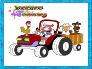 Tractor Coloring Pages Online Art Games on taptohit.com