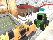 Tractor Towing Train Online Adventure Games on taptohit.com
