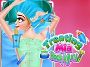 Treating Mia Back Injury Online Care Games on taptohit.com