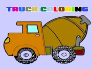 Trucks Coloring Book Online Art Games on taptohit.com