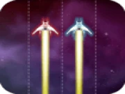 Twin Space Ships Online racing Games on taptohit.com