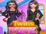 Twins Punk Fashion Online Dress-up Games on taptohit.com