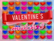 Valentine's Match 3 Online match-3 Games on taptohit.com